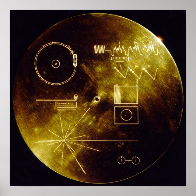 Voyager Golden Record Poster (Framsidan)