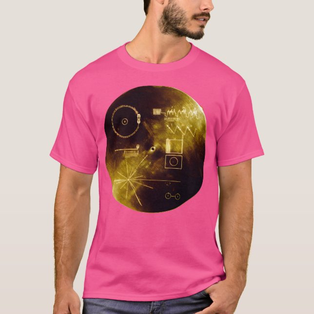 Voyager Golden Record T Shirt (Framsida)