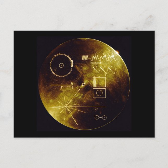 Voyager Golden Record Vykort (Framsida)