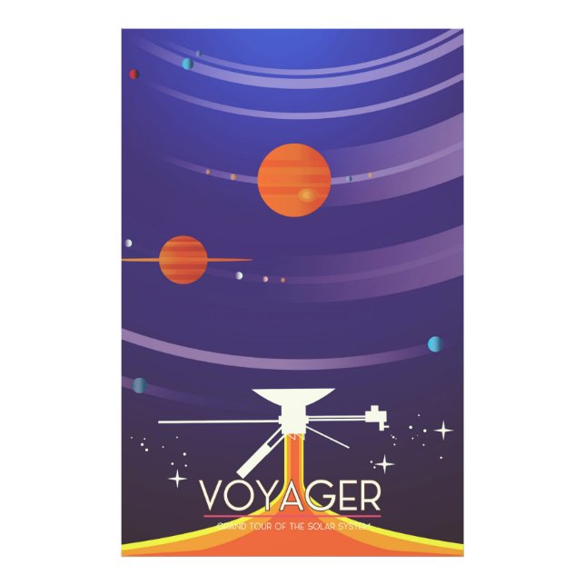 Voyager Grand Tour Science poster (Framsidan)