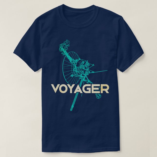 Voyager Interstellar Space Probe 5 T Shirt (Design framsida)