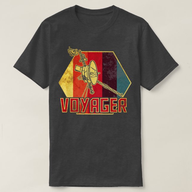 Voyager Interstellar Space Probe T Shirt (Design framsida)
