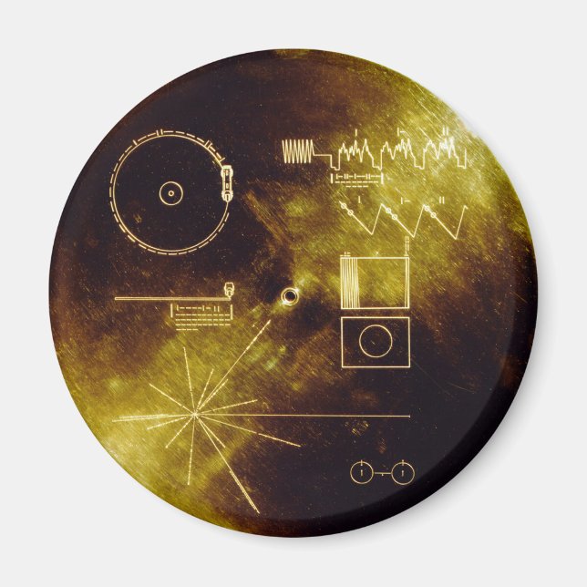 Voyager-meddelande Magnet (Framsidan)