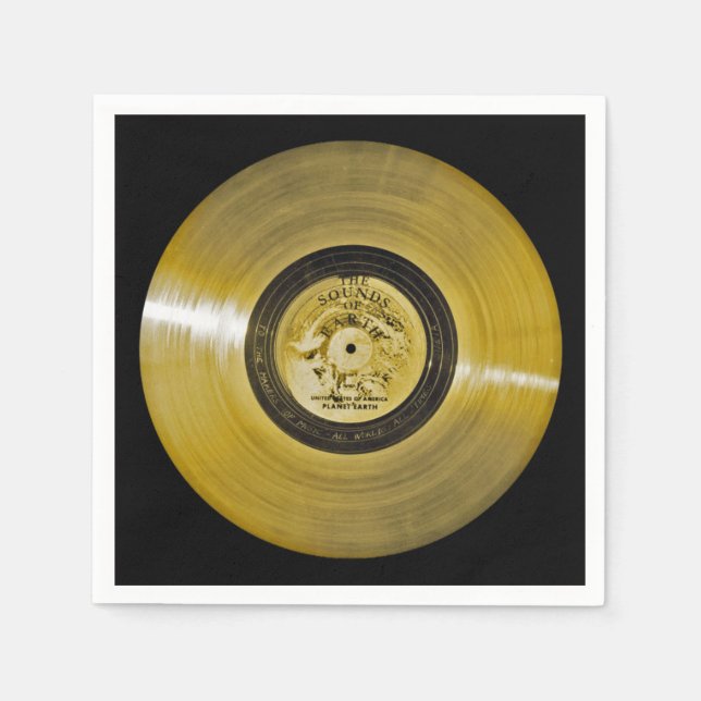 Voyager Spacecraft Golden Record Pappersservett (Framsidan)