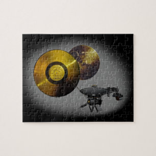 Voyager Spacecraft och Golden Record vid 40 Pussel