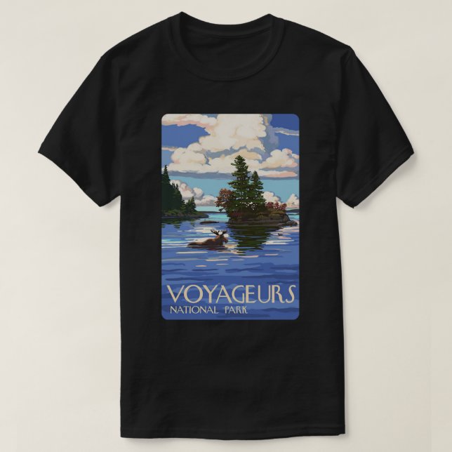 Voyageurs National Park Minnesota, Förenta statern T Shirt (Design framsida)