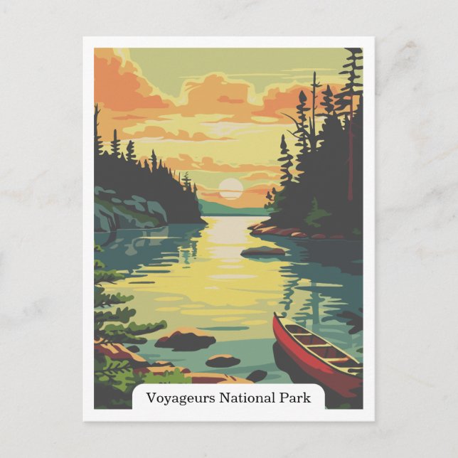 Voyageurs National Park, Minnesota USA Vykort (Framsida)