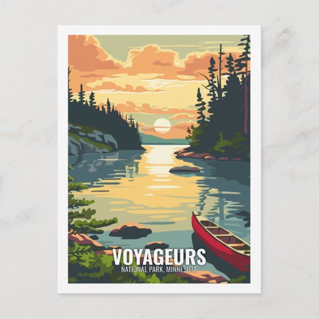 Voyageurs National Park Minnesota USA Vykort (Framsida)
