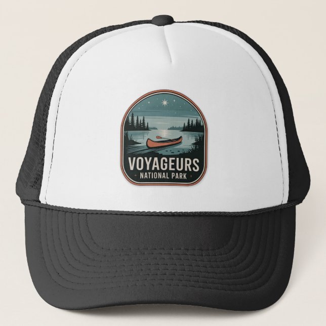 Voyageurs Nationalpark Kanot-badge Keps (Framsida)