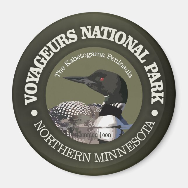 Voyageurs nationalpark (Loon) Magnet (Framsidan)