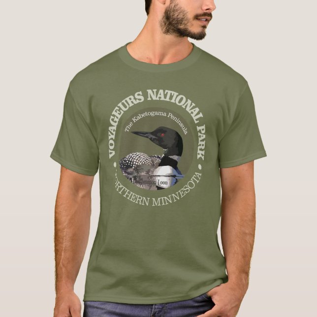 Voyageurs nationalpark (Loon) T-Shirt (Framsida)