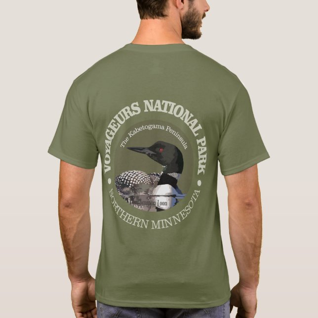 Voyageurs nationalpark (Loon) Tee Shirt (Baksida)