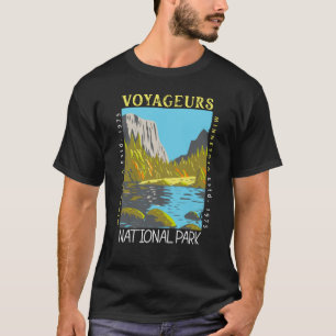 Voyageurs nationalpark Minnesota Retro Distress T Shirt