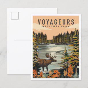 Voyageurs nationalpark Minnesota Travel Vykort
