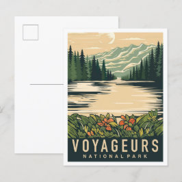 Voyageurs nationalpark Minnesota USA Travel Vykort