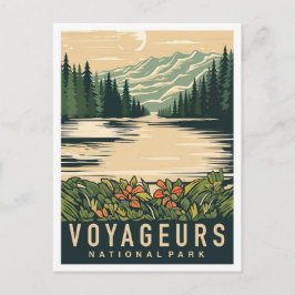 Voyageurs nationalpark Minnesota USA Travel Vykort