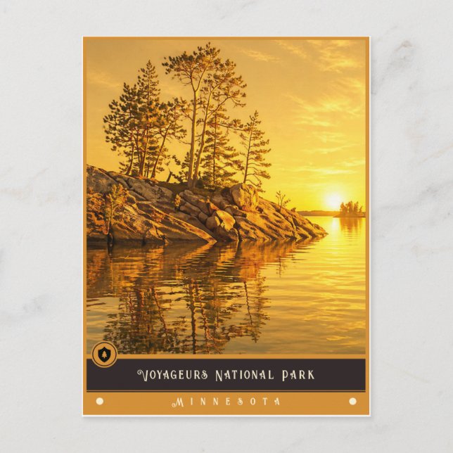 Voyageurs nationalpark | Minnesota Vintage Vykort (Framsida)
