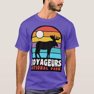 Voyageurs nationalpark Moose Minnesota Badge T Shirt