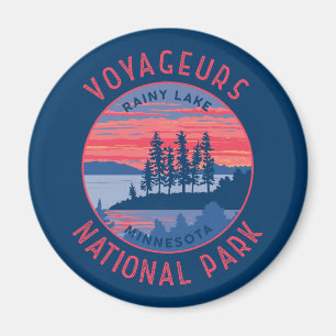 Voyageurs nationalpark Rainy Sjö Art Distress Magnet