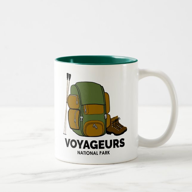 Voyageurs nationalpark ryggsäck Två-Tonad mugg (Höger)