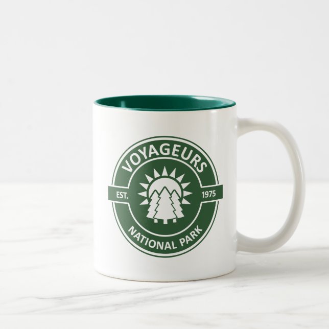 Voyageurs nationalpark Sol Träd Två-Tonad Mugg (Höger)