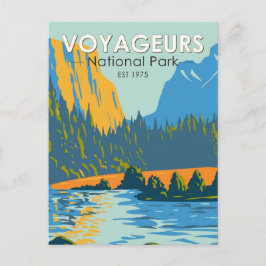Voyageurs Nationalpark Vintage Vykort