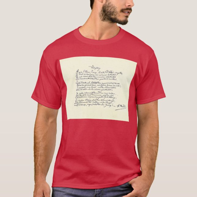 Voyelles (Rimbaud) T-Shirt (Framsida)