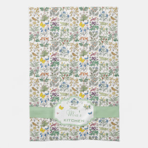 Voysey Kitchen Tea Towel-Anpassningsbar för MR. Kökshandduk