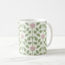 Voyseys Briar Ro, Ljusa rosa kaffet Mugg