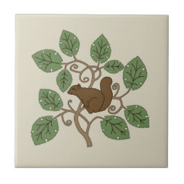 Voyseys ekorre Ceramic Tile Kakelplatta