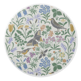Voyseys Garden Ceramic Knob Knopp