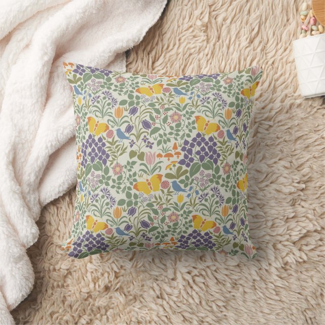 Voyseys naturreservat Garden Natural Background Kudde (Filt)