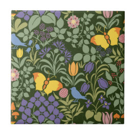 Voyseys Wildblommor Ceramic Tile Kakelplatta