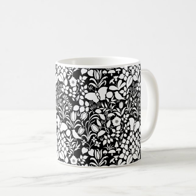Voyseys Wildblommor Coffee Mugg (Framsida höger)