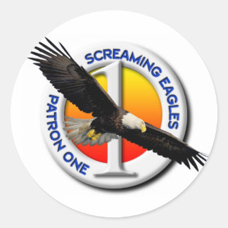 VP-1-etikett (liten) Runt Klistermärke