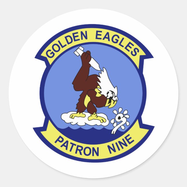 VP-9 RUNT KLISTERMÄRKE (Framsida)