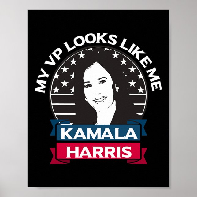 VP ser ut som jag Kamala Harris First Woman Vice P Poster (Framsidan)
