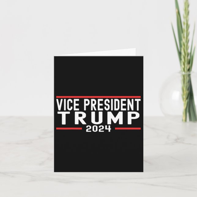 Vp Trump Funny Biden Valection Vp Trump 2024 1 Kort (Framsida)