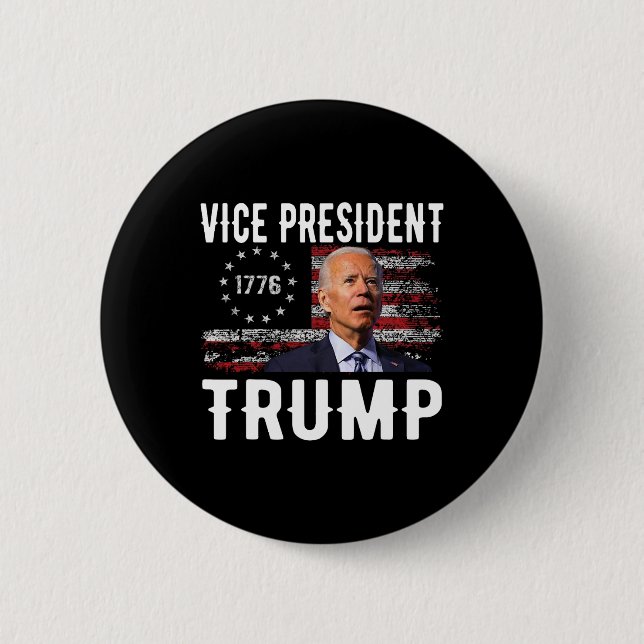 Vp Trump Funny Biden Valection Vp Trump 2024 Knapp (Framsida)