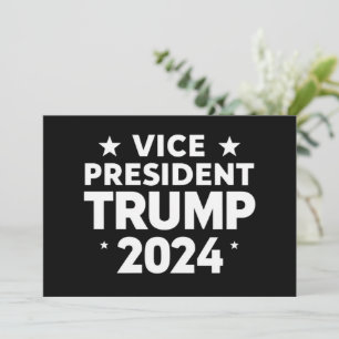 VP Trump Funny Valection Joe Biden Funny Quote Inbjudningar