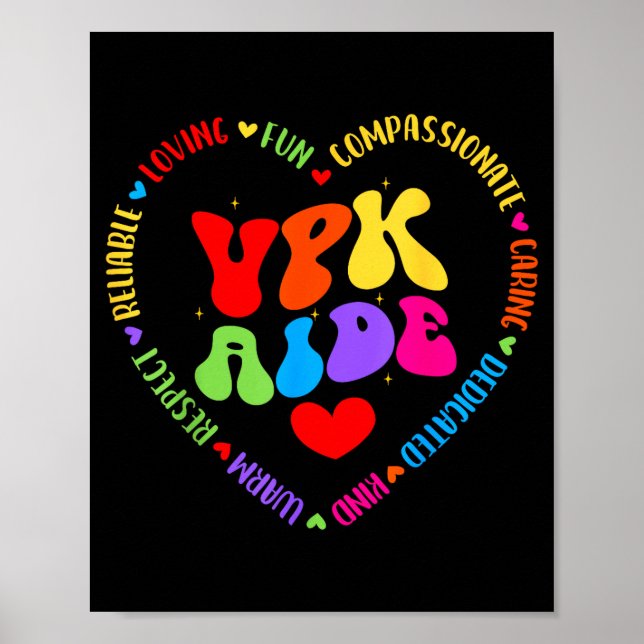 Vpk Aide First Day Of Back To School Appreciation  Poster (Framsidan)