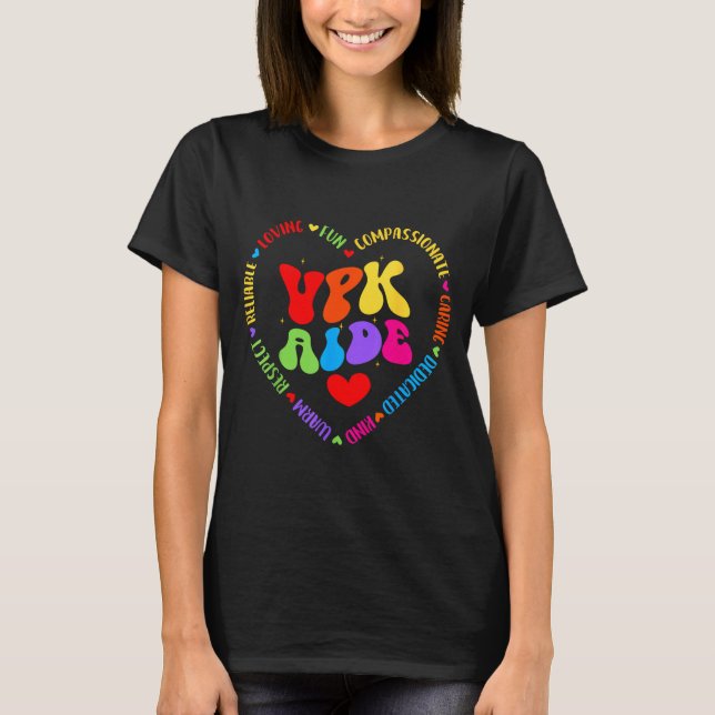Vpk Aide First Day Of Back To School Appreciation  T Shirt (Framsida)