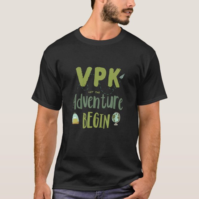 VPK Äventyr påbörjade Back to school första Scho-d T Shirt (Framsida)