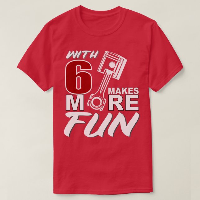 VR6 Motor Tuning 6 cylinder Mer Roligt för sc T Shirt (Design framsida)