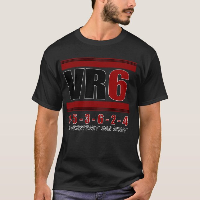 VR6 Motordrift för justering av Golf-motordriftstä T Shirt (Framsida)