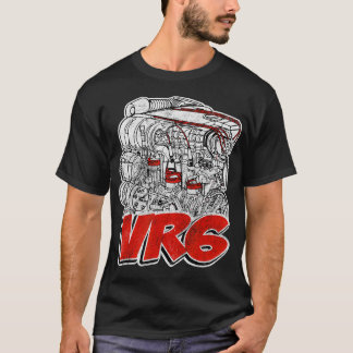 VR6-motordriftad, nedtryckt design T Shirt