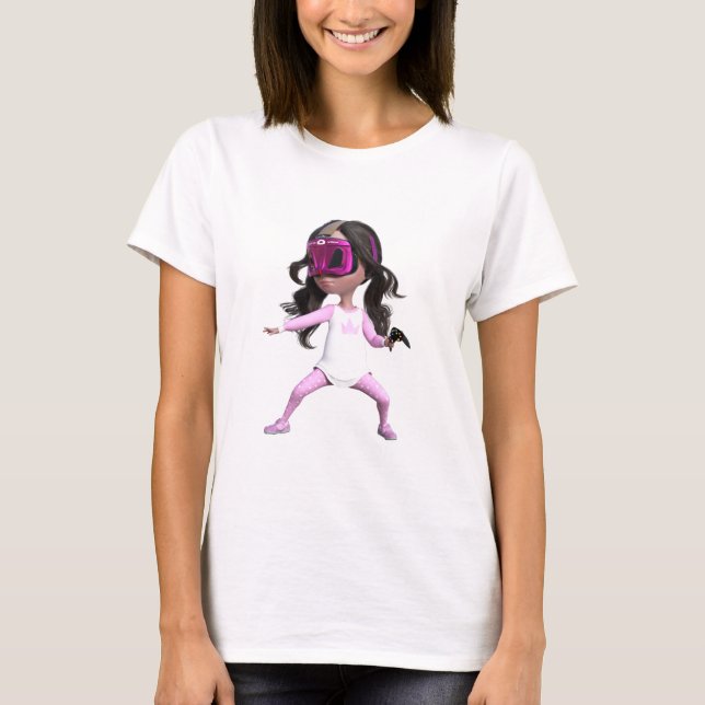 VR-flicka T Shirt (Framsida)