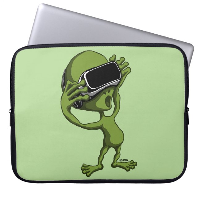 VR-främling Laptop Sleeve (Framsidan)