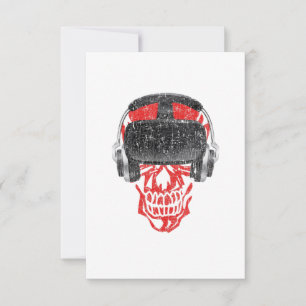 Vr Gamer Headset Video Game Skull - Virtuell verkl Inbjudningar