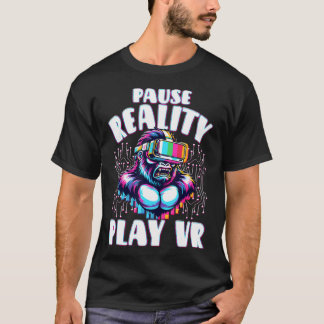 Vr Gamer Vr Player Virtual Reality Vr Game Video G T Shirt